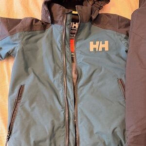 Helly Hansen Blue, Black, and Orange Bib Pants